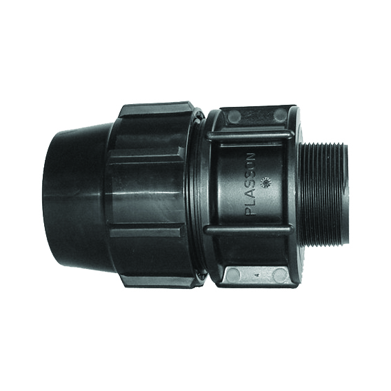 50X1.25IN Plasson Metric Compression Adaptor PE-MI