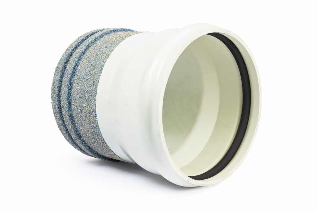 375 EH DWV MH COUP MF X0.5M SANDED CW 1XRRJ W/RING