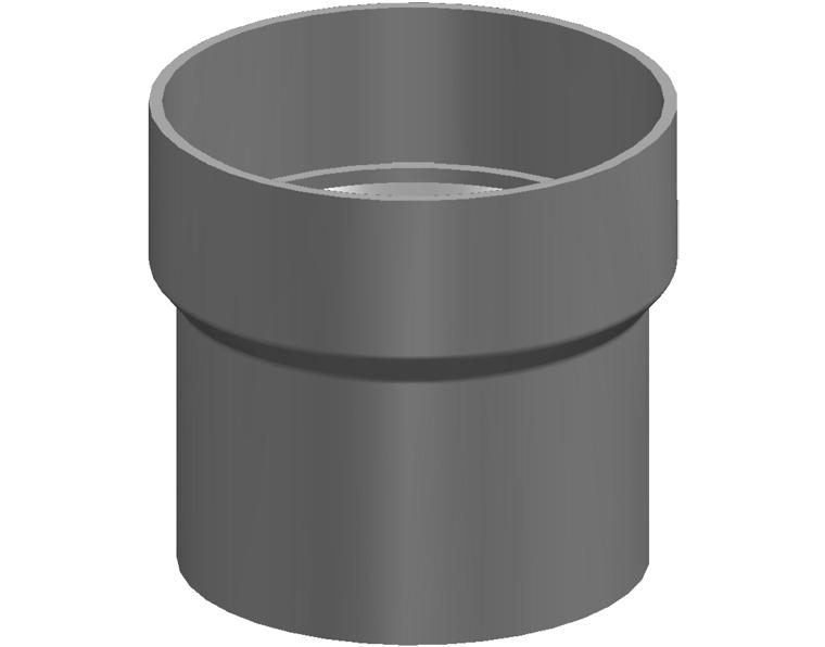 DN90 x DN80 Stormwater PVC-U Round Adaptor SWJ