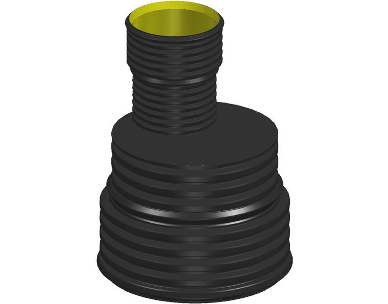 DN450 x dn225 BlackMax® Level Invert Taper (LIT) FF RRJ  (PP Fab)