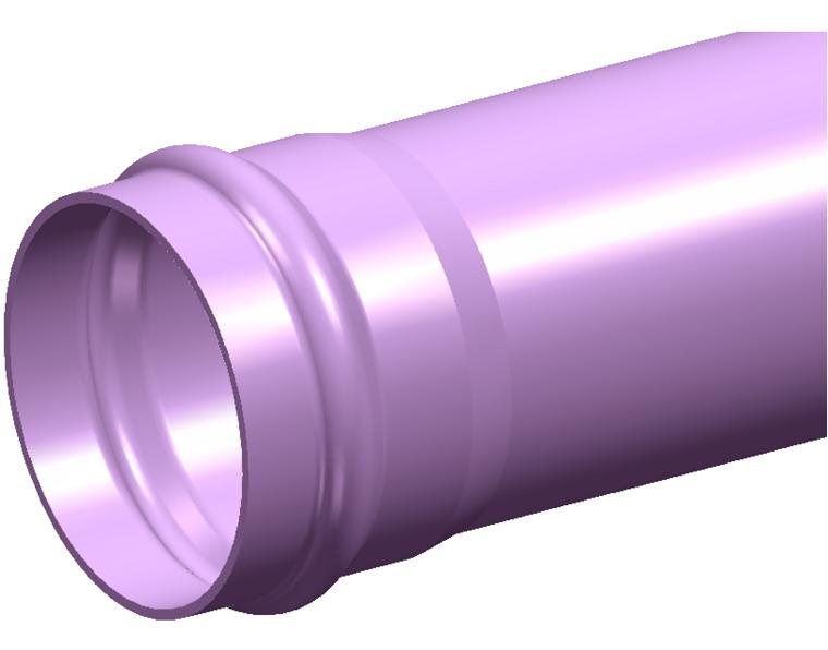 DN300 x 6m PN16 Apollo Purple Series 2 PVC-O Pipe Rieber RRJ