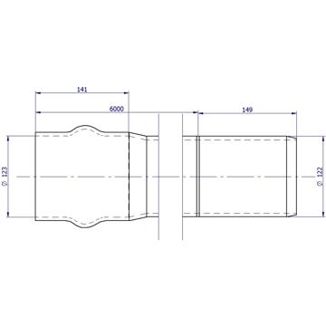 DN100 x 6m PN16 Blue Rhino Series 2 PVC-M Pipe Rieber RRJ