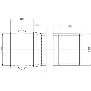 DN250 x 6m PN20 Blue Rhino Series 2 PVC-M Pipe Rieber RRJ