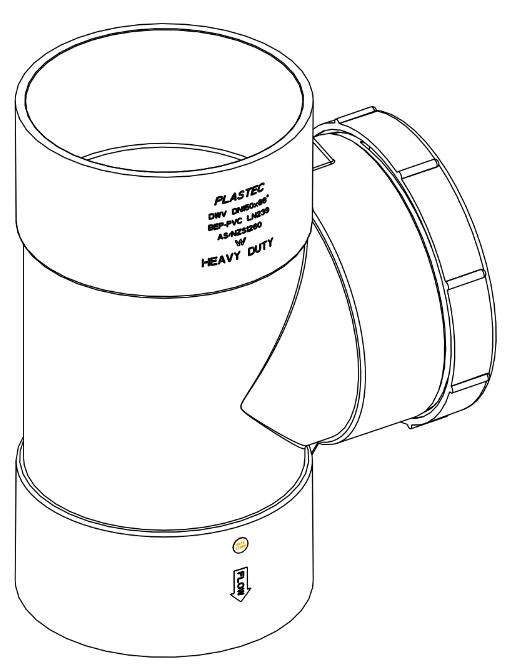 DN150 HD SN8 DWV PVC-U Inspection Opening FF SWJ