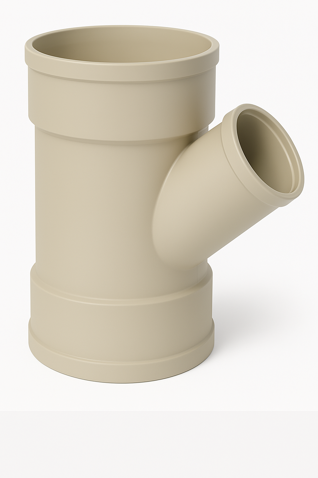 DN225 x DN100 x 45D DWV PVC-U Reducing Junction FF SWJ