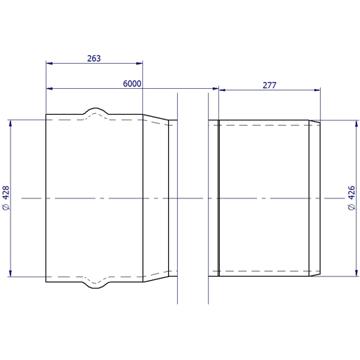 DN375 x 6m PN12.5 Cream Rhino Series 2 PVC-M Pipe Rieber RRJ