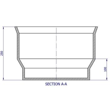 DN300 BlackMax® End Cap RRJ (PVC Fab)